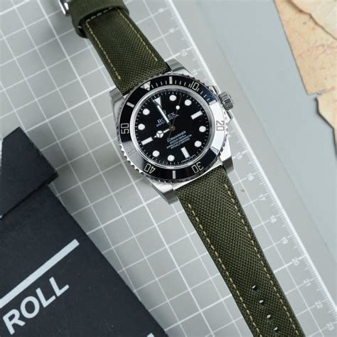 canvas rolex strap|rolex submariner 21mm strap.